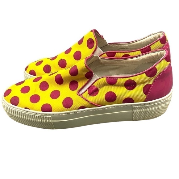 SIMON Scott Leather polka dots sneakers size 41 - Picture 3 of 5